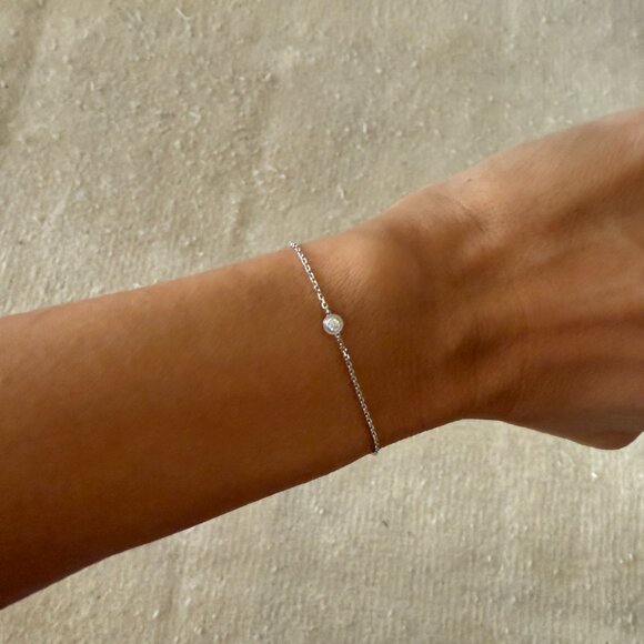 Cartier D’Amour bracelet, diamond, mini model (white gold) - Picture 4 of 5
